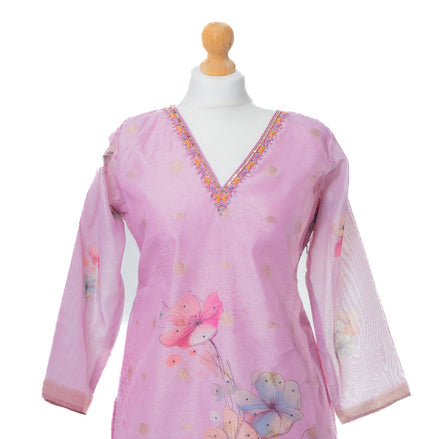 Soft Lavender Floral Suit Set