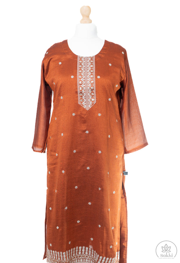 Elegant Brown Suit Set