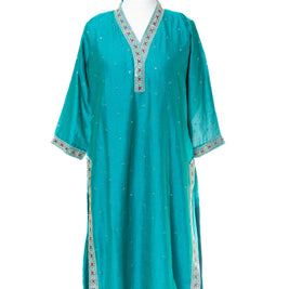 Teal and Mustard Work Suit Set