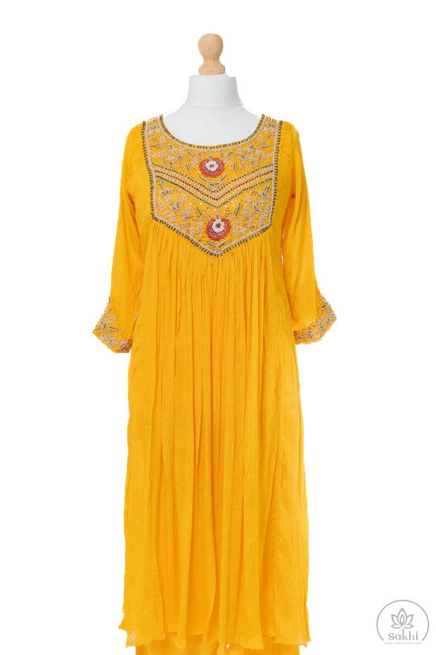 Sunshine Yellow A Line Suit Set