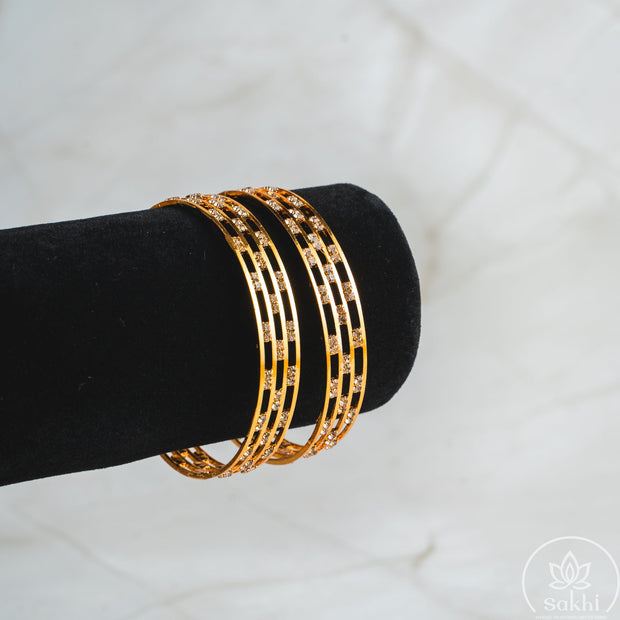 Triple Row Bangles (Set of 2)