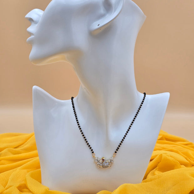 Swan Song Black Beads Necklace