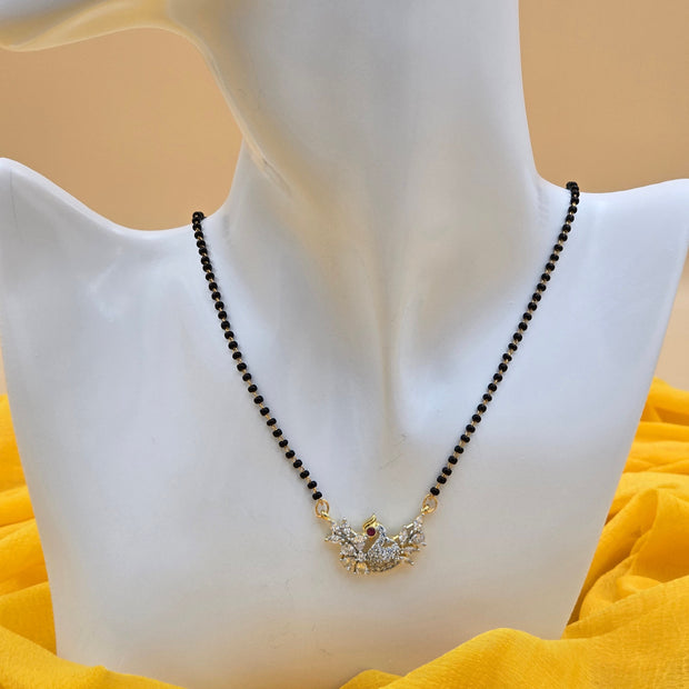 Swan Song Black Beads Necklace
