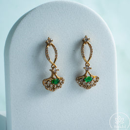 Green Leaf Necklace Set