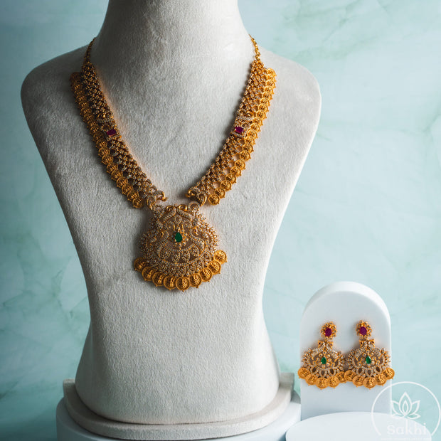 Kasu and Emerald Necklace Set