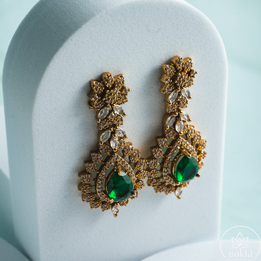 Majesty Necklace Set (Green)