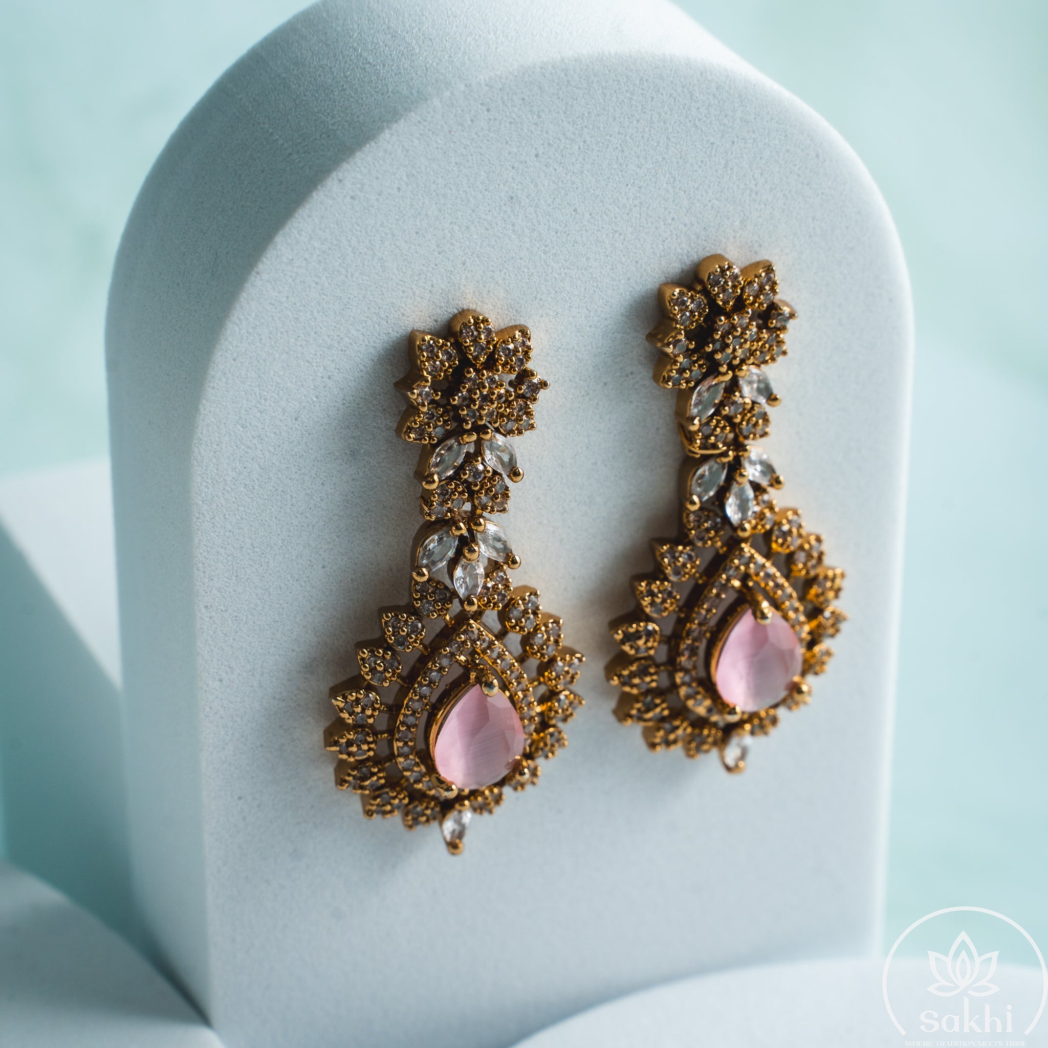Majesty Necklace Set (Pink)