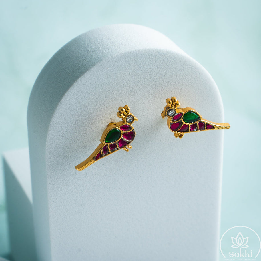 Jadau Kundan Parrot Necklace Set