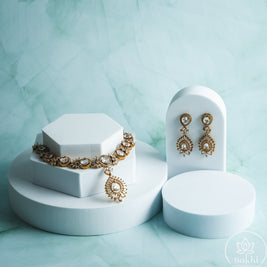 Marquise Stone Necklace Set