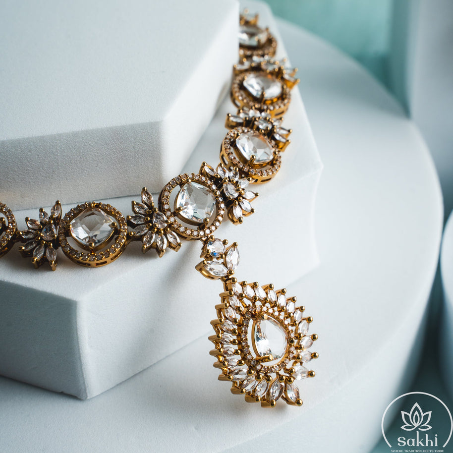 Marquise Stone Necklace Set