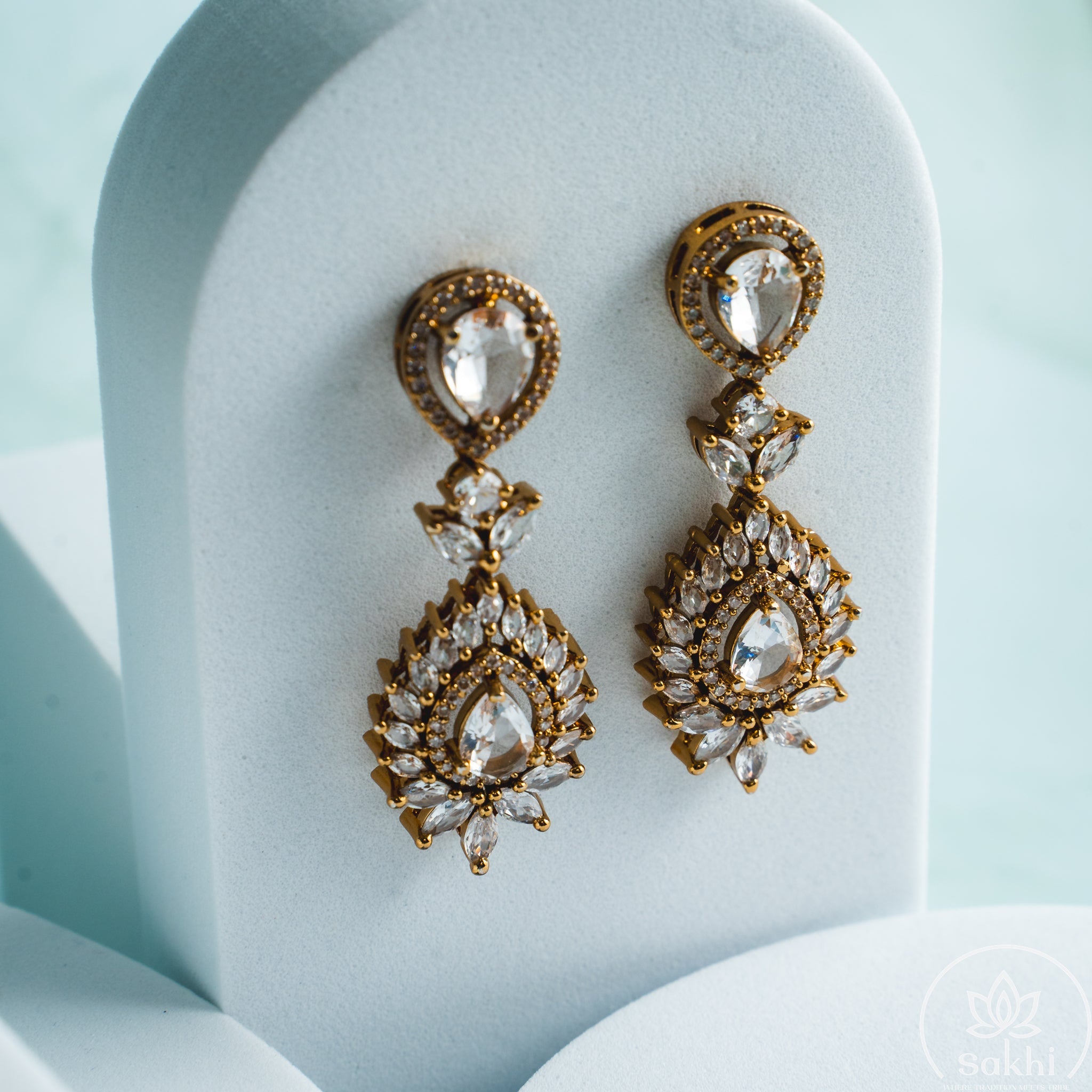 Marquise Stone Necklace Set