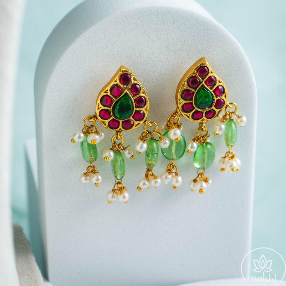 Bridal Jadau-Kasu Necklace Set