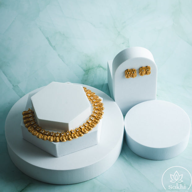 Lakshmi Kasu Necklace Set