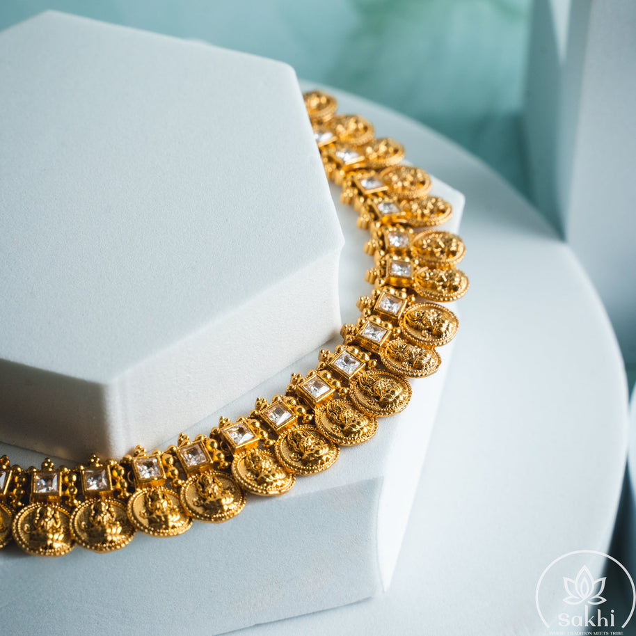 Lakshmi Kasu Necklace Set