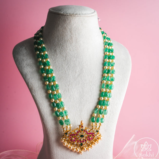 Grandeur Green Beads Necklace