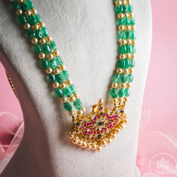 Grandeur Green Beads Necklace