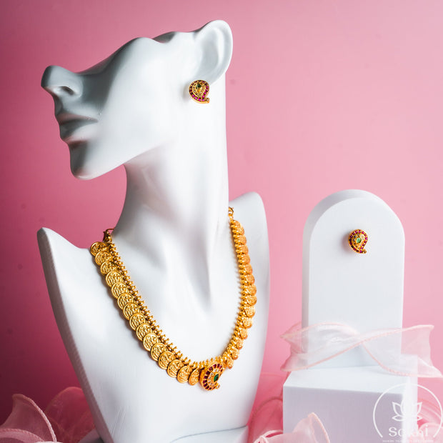 Lakshmi Kasu Mango Necklace Set