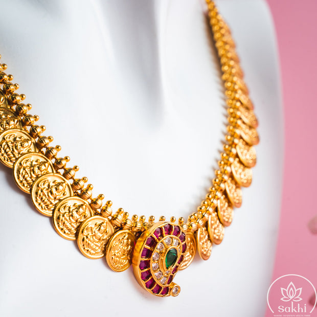 Lakshmi Kasu Mango Necklace Set