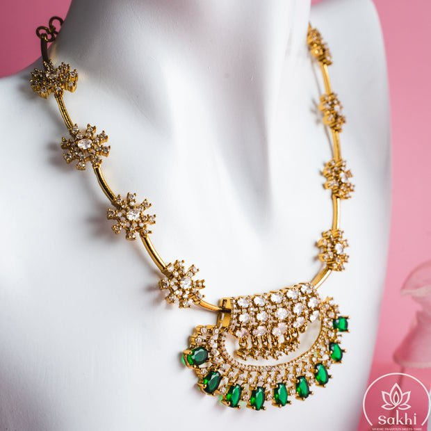 Sparkle Necklace Set (Green)