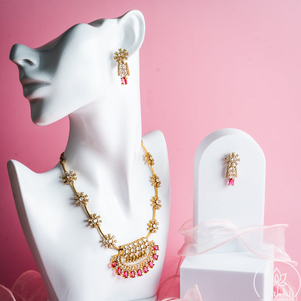 Sparkle Necklace Set (Ruby)