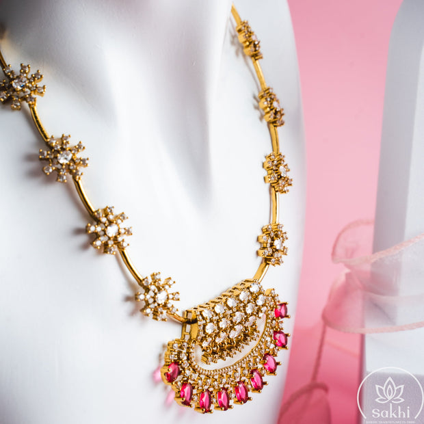 Sparkle Necklace Set (Ruby)