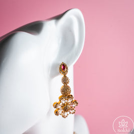 Golden Blossom Necklace Set