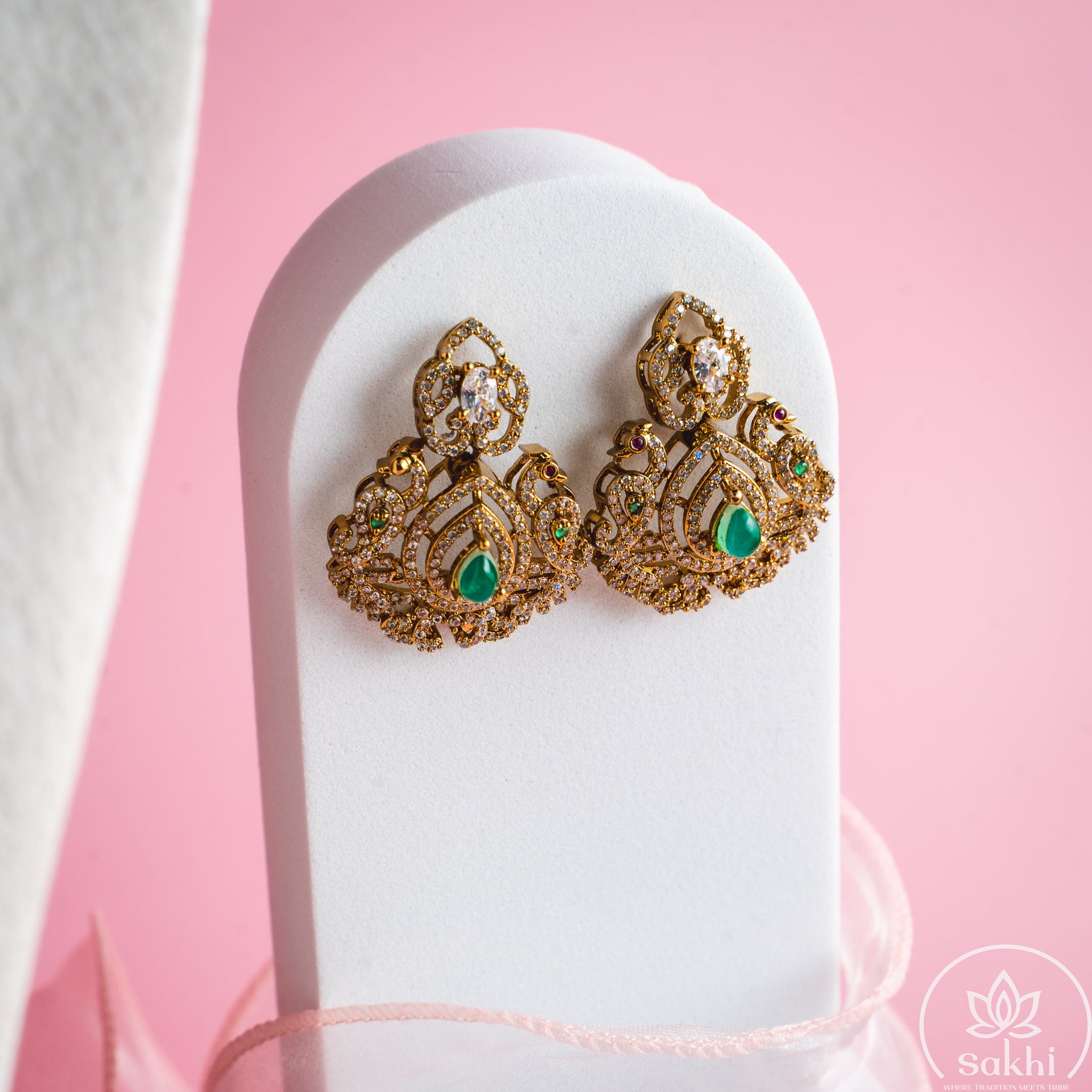 Vintage Victorian Emerald Necklace Set