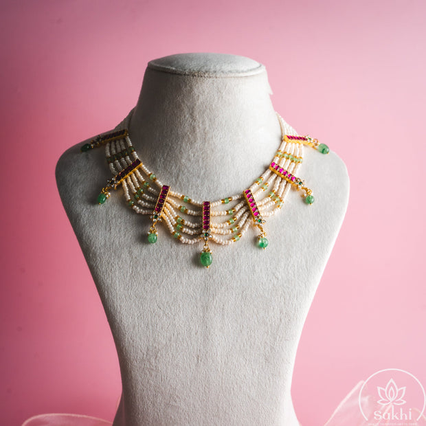 Pearl Jadau Necklace
