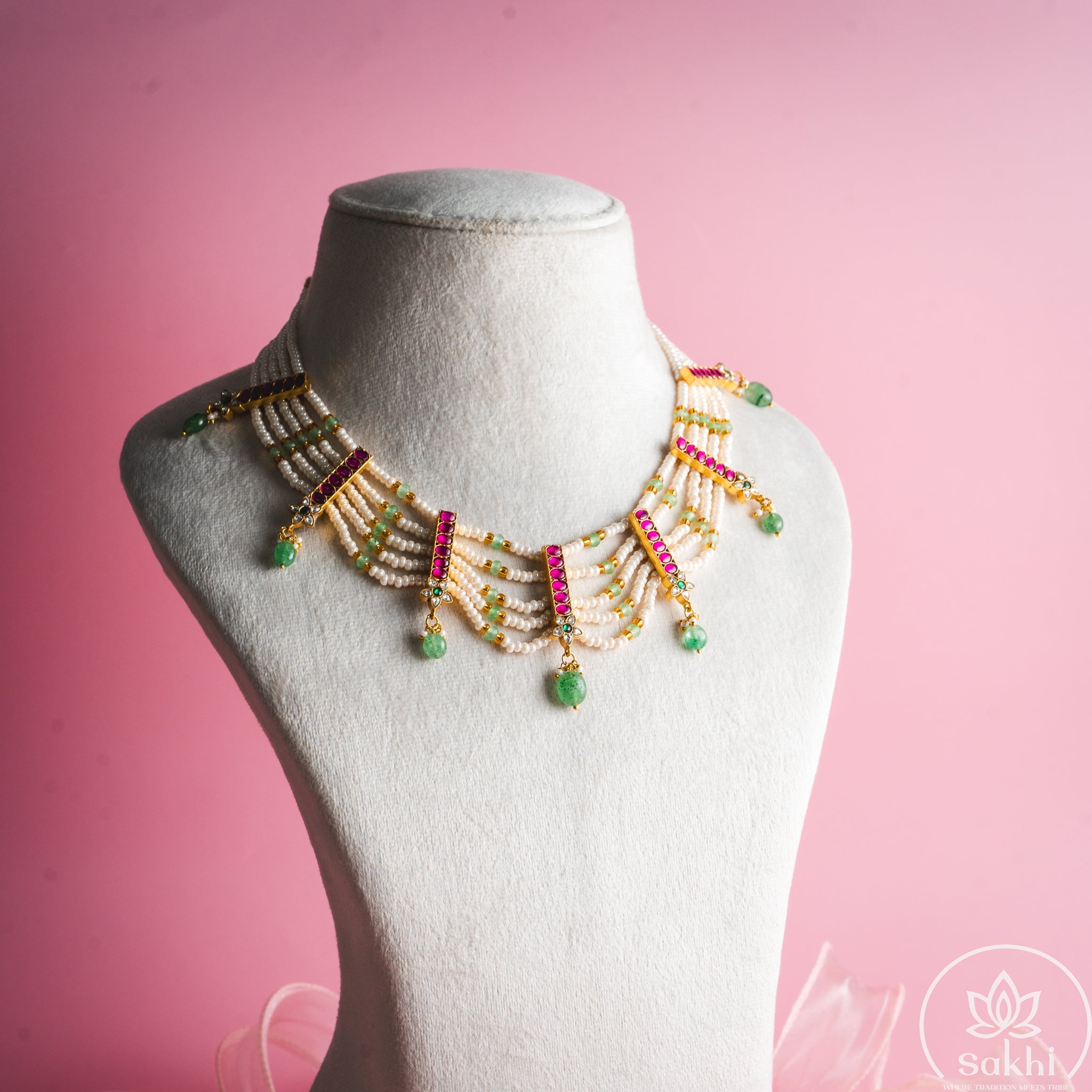 Pearl Jadau Necklace