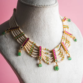 Pearl Jadau Necklace
