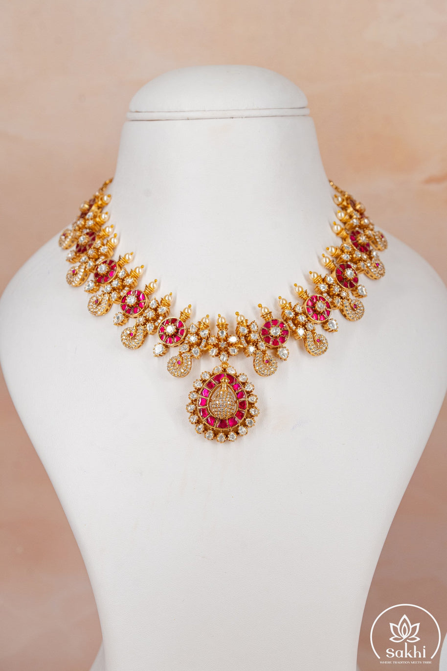 Traditional Jadau Kundan Necklace Set