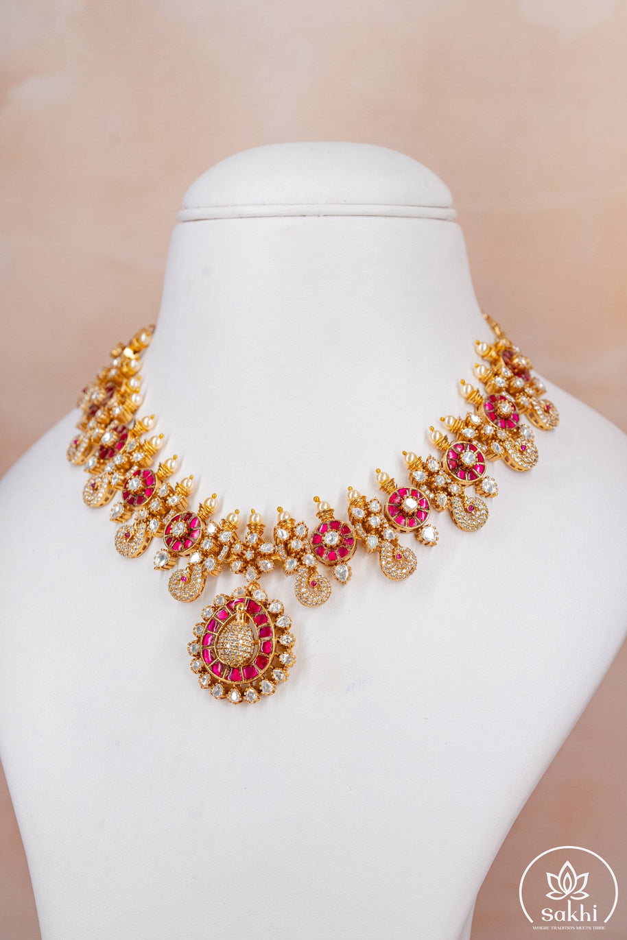 Traditional Jadau Kundan Necklace Set