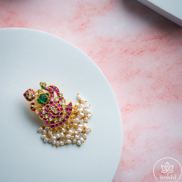 Divine Krishna Jadau Pendant