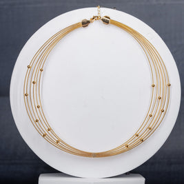 Multi-Strand Victorian Wire Choker Necklace 2