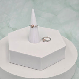 92.5 Sterling Silver Heart Toe Ring