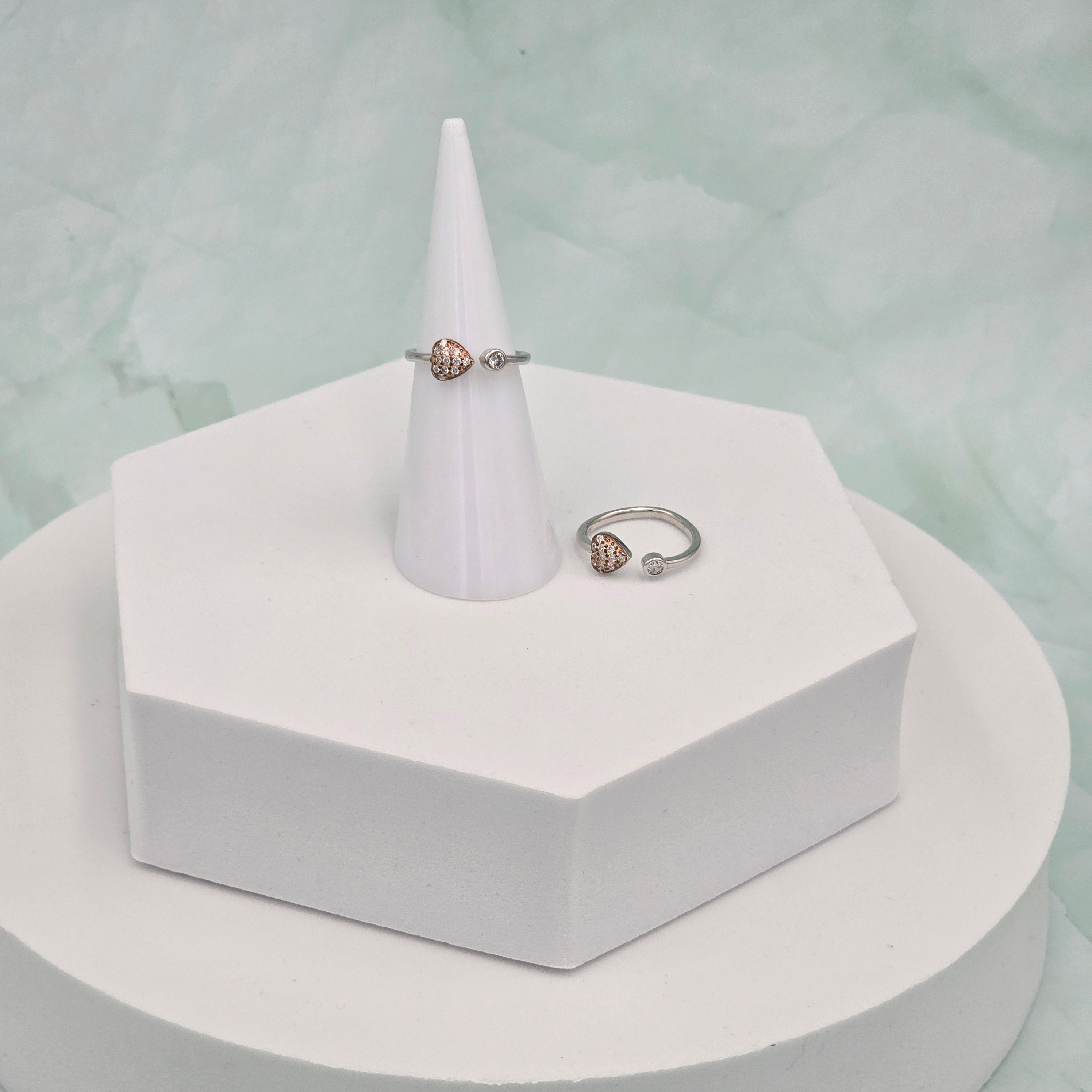 92.5 Sterling Silver Heart Toe Ring