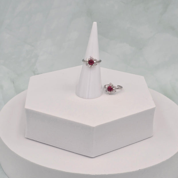 Floral Glow 92.5 Sterling Silver Toe Ring