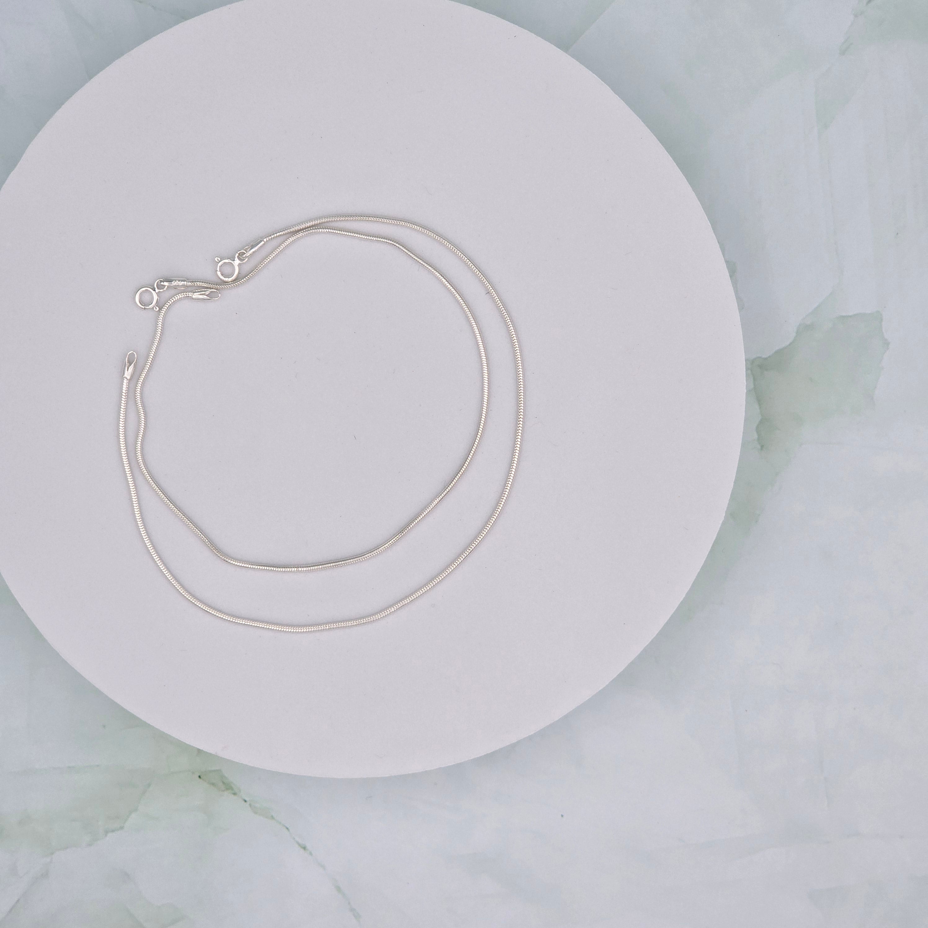 Classic Plain 92.5 Sterling Silver Anklets (Pair)