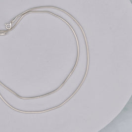 Classic Plain 92.5 Sterling Silver Anklets (Pair)