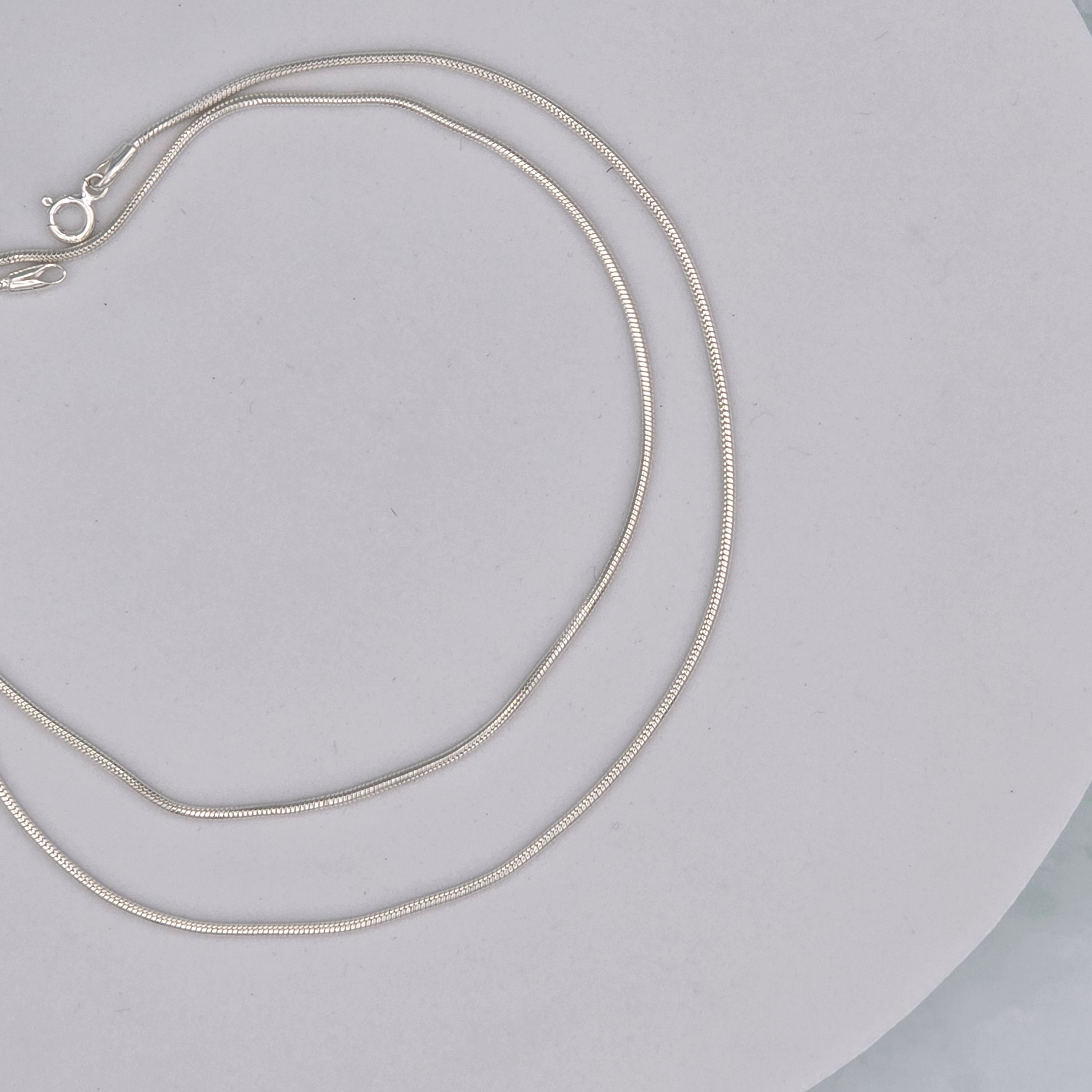 Classic Plain 92.5 Sterling Silver Anklets (Pair)