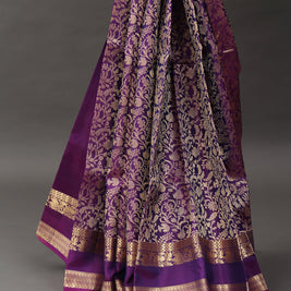 Royal Purple Kanchipuram Silk Saree
