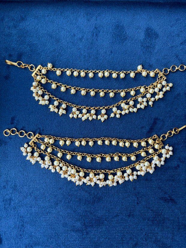 Elegant Pearl Ear Chain