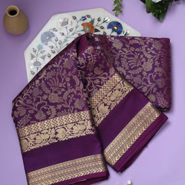 Royal Purple Kanchipuram Silk Saree