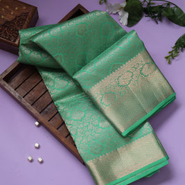 Pastel Green Kanchipuram Silk Saree