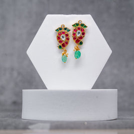 Petite Mango Jadau Earrings