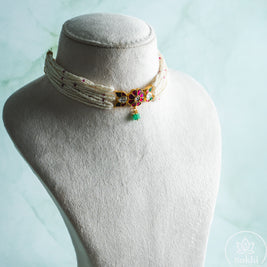 Sugar beads Jadau Choker