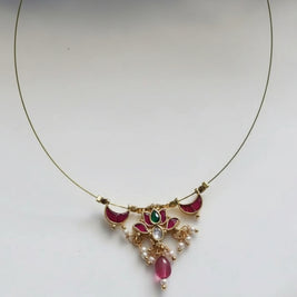 Lotus Moon Pendant Invisible Necklace