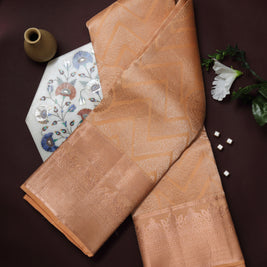 Soft Champagne Kanchipuram Silk Saree