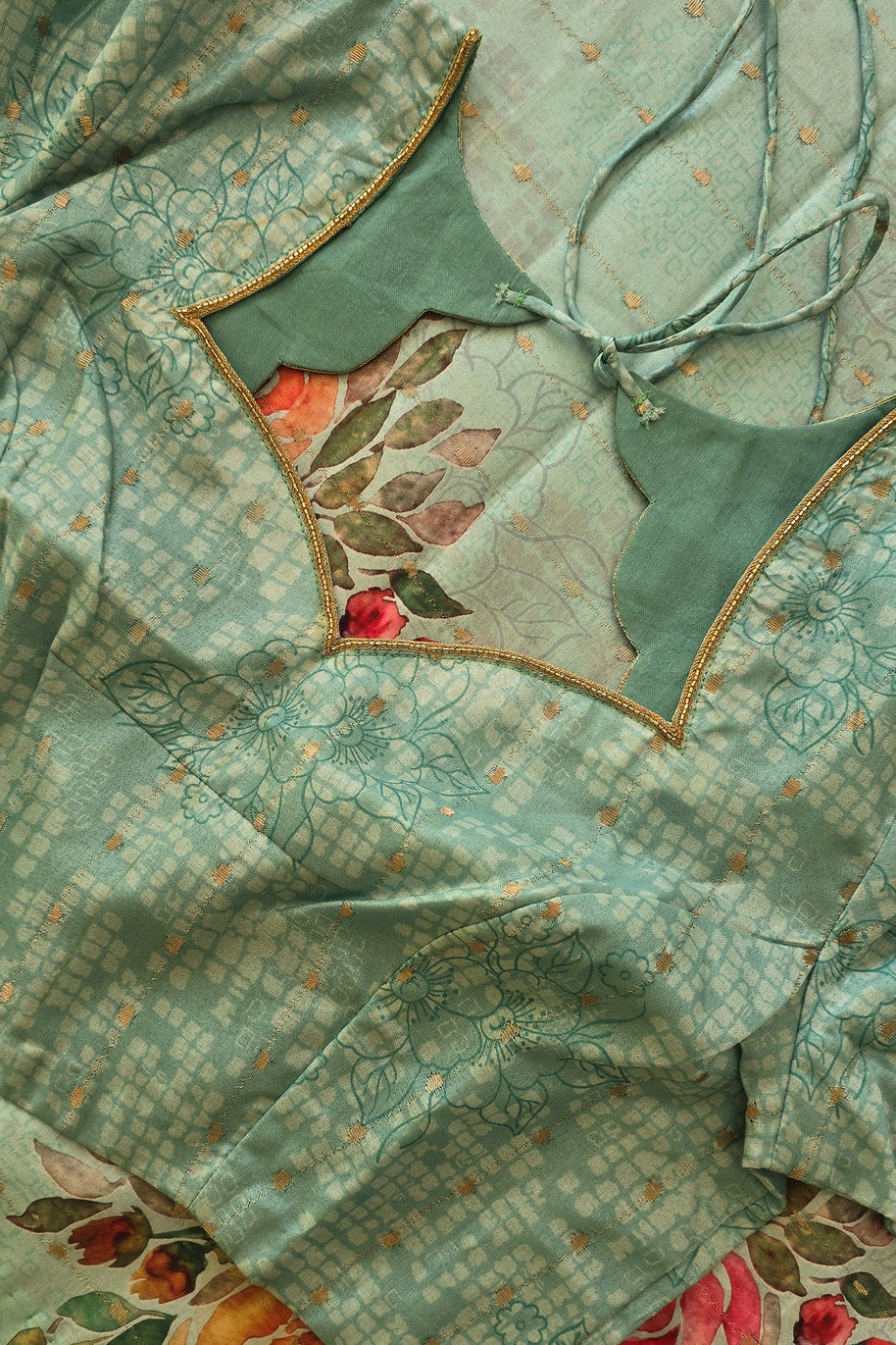 Green Soft Organza Saree With Matching Blouse