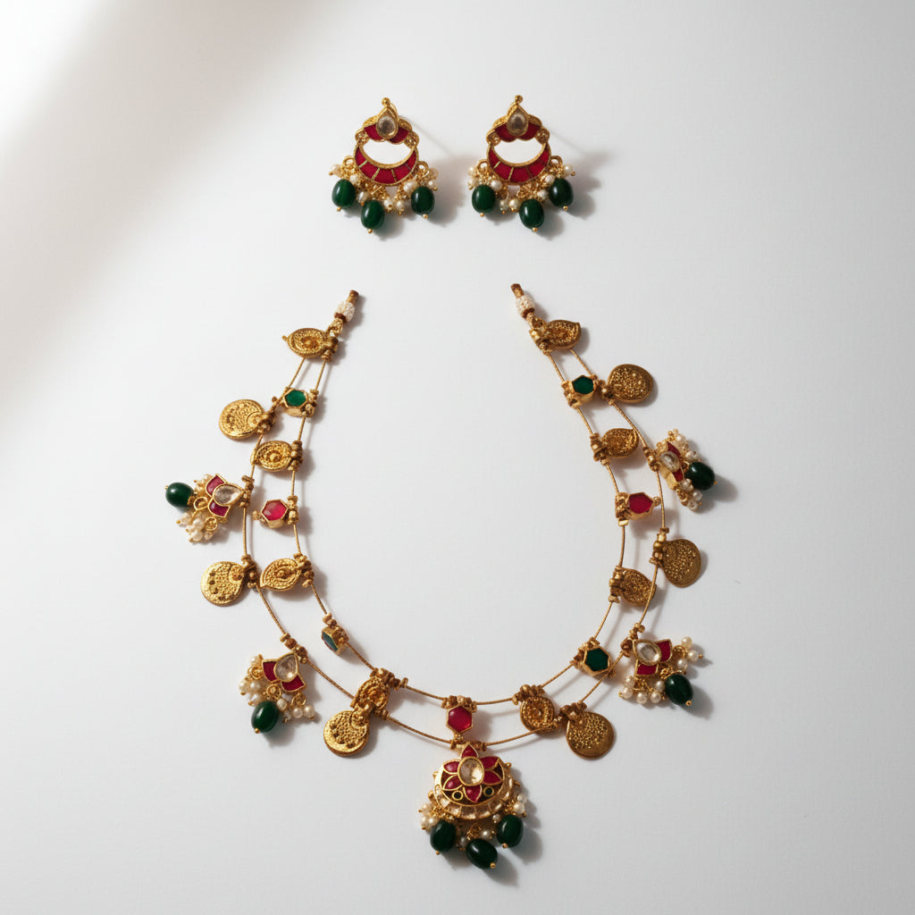 Multiline Charms Invisible Necklace